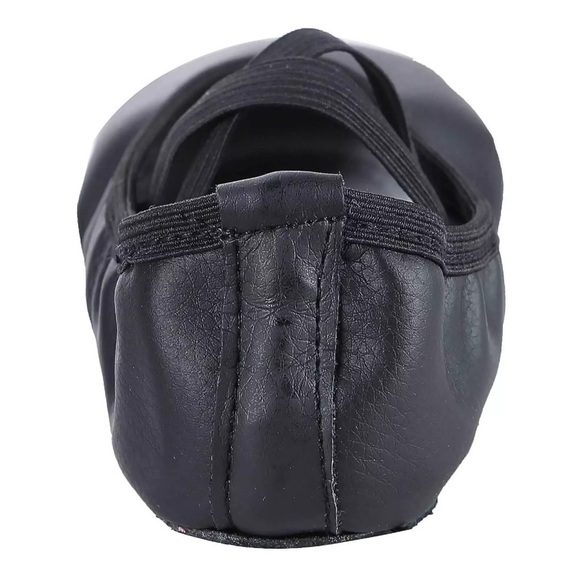 Black Ballet Flats with Elastic Strap for women girl Sz37 - Picture 4 of 7